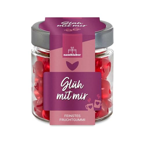 Glüh mit mir im Geschenkglas 120g | Das perfekte Geschenk zu Weihnachten für Freunde, Familie, Kollegen | Glühwein-Fruchtgummis im Glas | alkoholfrei | Geschenk zu Weihnachten oder Nikolaus Glüh mit mir im Geschenkglas 120g | Das perfekte Geschenk zu Weihnachten für Freunde, Familie, Kollegen | Glühwein-Fruchtgummis im Glas | alkoholfrei | Geschenk zu Weihnachten oder Nikolaus von naschlabor