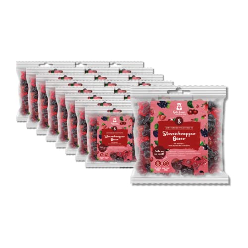 Großverpackung Rote Sternschnuppen |23 x 150g Tüten | naschlabor x Fruchtsaftbär mit Herz | 20% sortenreine Fruchtsäfte | Ohne künstliche Farbstoffe und Geschmacksverstärker| Gluten- und Laktosefrei von naschlabor
