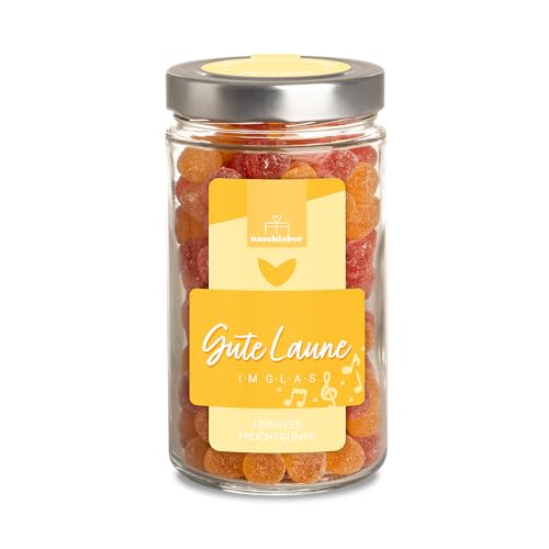 Gute Laune Im Glas 530g Fruchtgummi | Eine riesengroße Portion Gute Laune | Gummibärchen im Vorratsglas | Anti Stress | Hilfe bei schlechter Laune | Nervennahrung Gute Laune Im Glas 530g Fruchtgummi | Eine riesengroße Portion Gute Laune | Gummibärchen im Vorratsglas | Anti Stress | Hilfe bei schlechter Laune | Nervennahrung von naschlabor