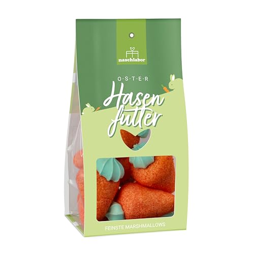 Hasenfutter Marshmallows 100g | Ostergeschenk für Kinder und Erwachsene | Süßigkeiten in Karotten-Form für das Osternest | Geschenk Ostern | Perfekt für die Ostersuche Hasenfutter Marshmallows 100g | Ostergeschenk für Kinder und Erwachsene | Süßigkeiten in Karotten-Form für das Osternest | Geschenk Ostern | Perfekt für die Ostersuche von naschlabor