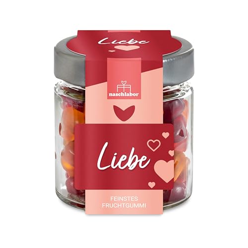 Herz Fruchtgummi Geschenkglas Liebe 120g | Geschenk für die Liebsten | Das Mitbringsel für deine Freunde | Valentinstag oder Muttertag | Geschenk für Partnerin Herz Fruchtgummi Geschenkglas Liebe 120g | Geschenk für die Liebsten | Das Mitbringsel für deine Freunde | Valentinstag oder Muttertag | Geschenk für Partnerin von naschlabor