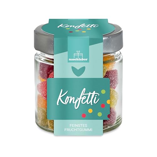 Konfetti Fruchtgummis in 120g Naschglas | Geburtstagsgeschenk | Geschenk zum Geburtstag | Dein Mitbringsel zum Geburtstag | Geschenk Neujahr | Happy New Year | Perfekt für festliche Anlässe Konfetti Fruchtgummis in 120g Naschglas | Geburtstagsgeschenk | Geschenk zum Geburtstag | Dein Mitbringsel zum Geburtstag | Geschenk Neujahr | Happy New Year | Perfekt für festliche Anlässe von naschlabor