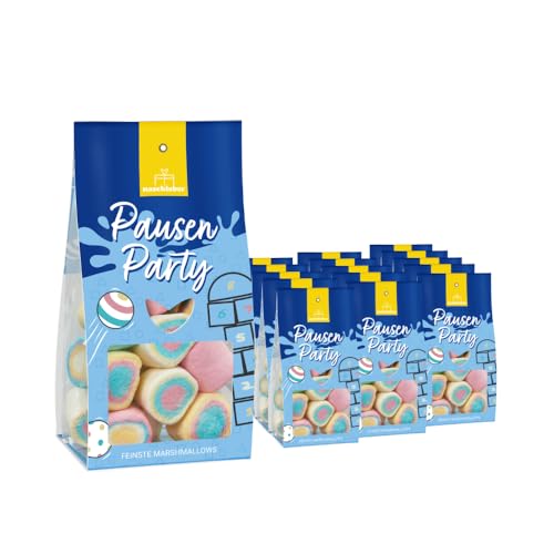 Pausen Party Marshmallows in Geschenkverpackung 90g | Das perfekte Geschenk für die Einschulung | Geschenk für Kinder zum Schulstart | Schultüte | Süße Marshmallows Pausen Party Marshmallows in Geschenkverpackung 90g | Das perfekte Geschenk für die Einschulung | Geschenk für Kinder zum Schulstart | Schultüte | Süße Marshmallows von naschlabor