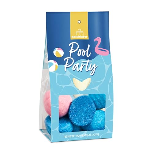 Pool Party Marshmallows in Geschenkverpackung 100g | Perfekt für die Sommerzeit | Geschenk für die nächste Grillparty, Poolparty, Gartenparty | Luftige Marshmallows | Mitbringsel Pool Party Marshmallows in Geschenkverpackung 100g | Perfekt für die Sommerzeit | Geschenk für die nächste Grillparty, Poolparty, Gartenparty | Luftige Marshmallows | Mitbringsel von naschlabor