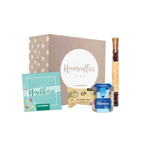 Remote Work Geschenkbox mit Grußkarte | Nervennahrung und Energie für die Arbeit | Zum Naschen während dem Arbeiten für Deine Kollegen, Mitarbeiter oder Vorgesetzten Remote Work Geschenkbox mit Grußkarte | Nervennahrung und Energie für die Arbeit | Zum Naschen während dem Arbeiten für Deine Kollegen, Mitarbeiter oder Vorgesetzten von naschlabor