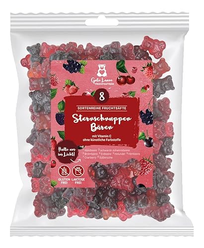 Rote Sternschnuppen Bären | 20% sortenreine Fruchtsäfte | Ohne Farbstoffe und Geschmacksverstärker | Gluten- und Laktosefrei | Rote Gummibärchen Rote Sternschnuppen Bären | 20% sortenreine Fruchtsäfte | Ohne Farbstoffe und Geschmacksverstärker | Gluten- und Laktosefrei | Rote Gummibärchen von naschlabor