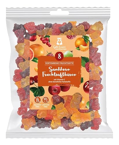 Sanddorn Fruchtsaftbären | 20% sortenreine Fruchtsäfte mit echtem Sanddorn | Ohne künstliche Farbstoffe und Geschmacksverstärker | Gluten- und laktosefrei Sanddorn Fruchtsaftbären | 20% sortenreine Fruchtsäfte mit echtem Sanddorn | Ohne künstliche Farbstoffe und Geschmacksverstärker | Gluten- und laktosefrei von naschlabor