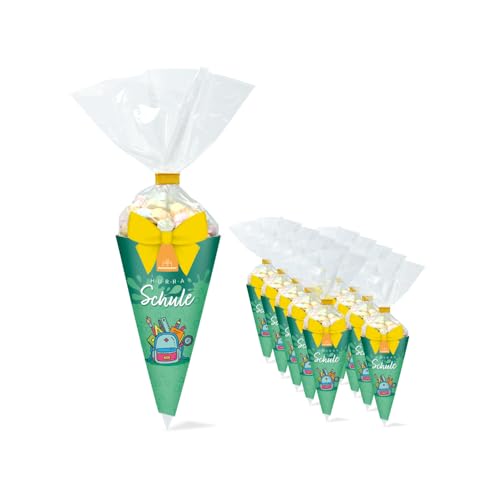 Schultüte - Hurra Schule 40g Marshmallows | Zum Verschenken | Kinder Geschenk | Einschulung | Schulstart | Perfekt für die Schultüte | Leckere Nascherei zum Schulanfang Schultüte - Hurra Schule 40g Marshmallows | Zum Verschenken | Kinder Geschenk | Einschulung | Schulstart | Perfekt für die Schultüte | Leckere Nascherei zum Schulanfang von naschlabor