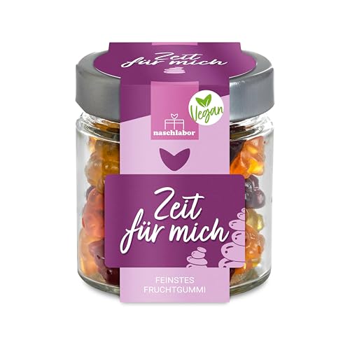 Vegan Fruchtgummi Geschenkglas Zeit für mich 120g | Geschenk für die Liebsten | Das Mitbringsel für deine Freunde | Muttertag | Geschenk für die beste Freundin | Me time Vegan Fruchtgummi Geschenkglas Zeit für mich 120g | Geschenk für die Liebsten | Das Mitbringsel für deine Freunde | Muttertag | Geschenk für die beste Freundin | Me time von naschlabor
