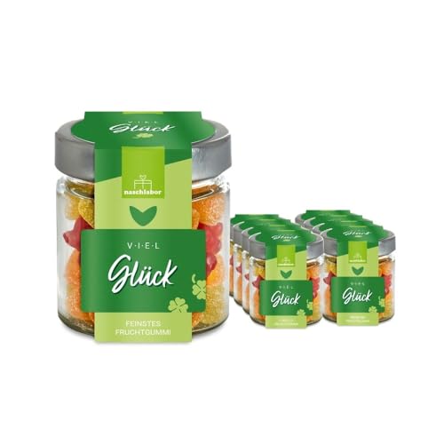 Viel Glück Fruchtgummis | Glücksbringer für jeden, der etwas Glück gebrauchen könnte | Süßigkeiten-Mix als Geschenk für Kinder, Frauen und Männer Viel Glück Fruchtgummis | Glücksbringer für jeden, der etwas Glück gebrauchen könnte | Süßigkeiten-Mix als Geschenk für Kinder, Frauen und Männer von naschlabor