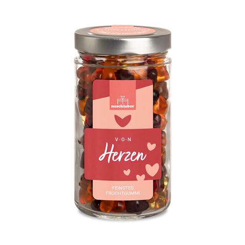 Von Herzen XL Geschenk 530g Fruchtgummi | Geschenk für Deinen Lieblingsmenschen | Das perfekte Geschenk für jeden Naschliebhaber | Leckere Fruchtgummis im XL-Vorratsglas Von Herzen XL Geschenk 530g Fruchtgummi | Geschenk für Deinen Lieblingsmenschen | Das perfekte Geschenk für jeden Naschliebhaber | Leckere Fruchtgummis im XL-Vorratsglas von naschlabor