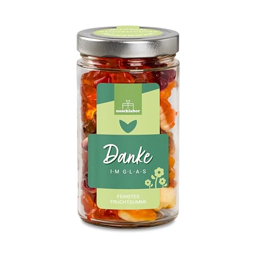 XL Danke Fruchtgummi in Geschenkglas 530g | Danke sagen mit Gummibärchen | Praktisches Geschenkglas mit leckeren Fruchtgummi | Perfektes Dankeschön Geschenk XL Danke Fruchtgummi in Geschenkglas 530g | Danke sagen mit Gummibärchen | Praktisches Geschenkglas mit leckeren Fruchtgummi | Perfektes Dankeschön Geschenk von naschlabor