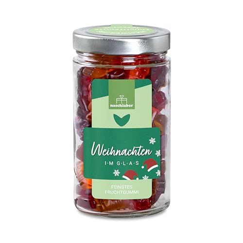 XL Weihnachten im Glas in Geschenkglas 530g | Das große Geschenk für Weihnachten | Leckeres Geschenk zur Weihnachtszeit | Fruchtgummi Geschenk im praktischen Vorratsglas XL Weihnachten im Glas in Geschenkglas 530g | Das große Geschenk für Weihnachten | Leckeres Geschenk zur Weihnachtszeit | Fruchtgummi Geschenk im praktischen Vorratsglas von naschlabor