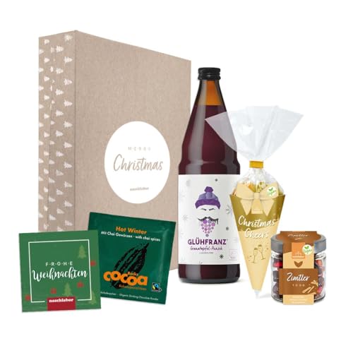 naschlabor Frohe Weihnachten Premium Vegan | Fröhliche Weihnachten zum Naschen und Genießen | Die Weihnachtsgeschenkbox für die Familie, Freunde und Bekannte naschlabor Frohe Weihnachten Premium Vegan | Fröhliche Weihnachten zum Naschen und Genießen | Die Weihnachtsgeschenkbox für die Familie, Freunde und Bekannte von naschlabor