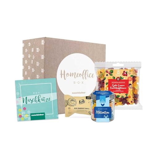naschlabor | Home-Office Geschenkbox klein | Motivation und Energie für die Arbeit von zuhause | Zum Naschen während dem Arbeiten für deine Kollegen, Mitarbeiter oder Vorgesetzten naschlabor | Home-Office Geschenkbox klein | Motivation und Energie für die Arbeit von zuhause | Zum Naschen während dem Arbeiten für deine Kollegen, Mitarbeiter oder Vorgesetzten von naschlabor