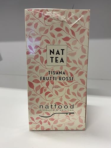 natfood Rote Früchte Kräutertee, Packung mit 55 g x 22 Filtern à 2,5 g von NATFOOD