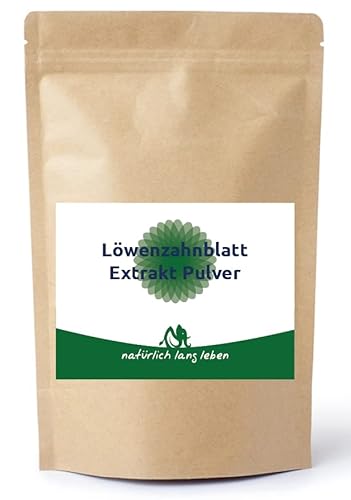 Löwenzahnblattextrakt Pulver 100 g, Löwenzahnblätter Extrakt, Tee vegan, natürlich lang leben® von natürlich lang leben