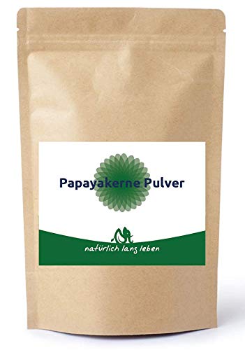 Papayakerne gemahlen | Papayasamen Pulver | 100 g | vegan | natürlicher Pfefferersatz von natürlich lang leben