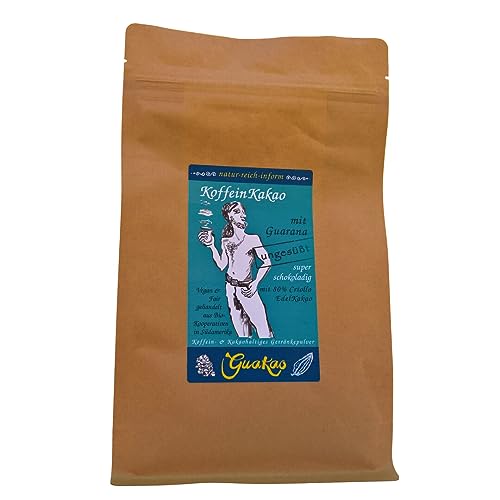 GuaKao ungesüßt - der KoffeinKakao mit Guarana. Das Getränkepulver mit über 15% koffeinhaltigem Guarana, super schokoladig dank 80% Criollo-Edelkakao und gänzlich ohne Zuckerzugabe. GuaKao ungesüßt - der KoffeinKakao mit Guarana. Das Getränkepulver mit über 15% koffeinhaltigem Guarana, super schokoladig dank 80% Criollo-Edelkakao und gänzlich ohne Zuckerzugabe. von natur-reich-inform