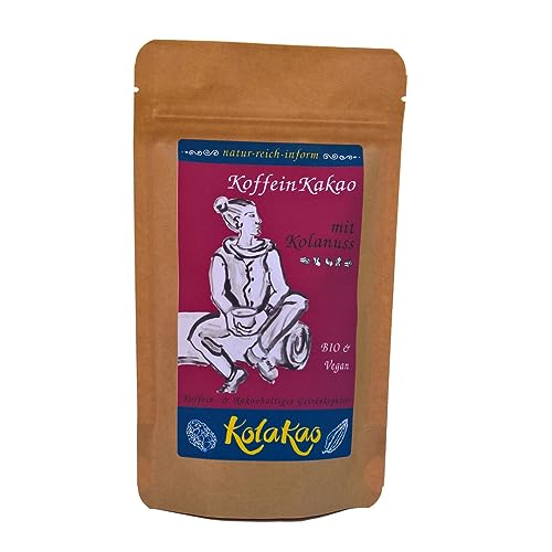 KolaKao klassisch - der KoffeinKakao mit Kolanuss. Das Getränkepulver mit 40% koffeinhaltiger Kolanuss, mit Criollo-Edelkakao verfeinert und dezent gesüßt. von natur-reich-inform