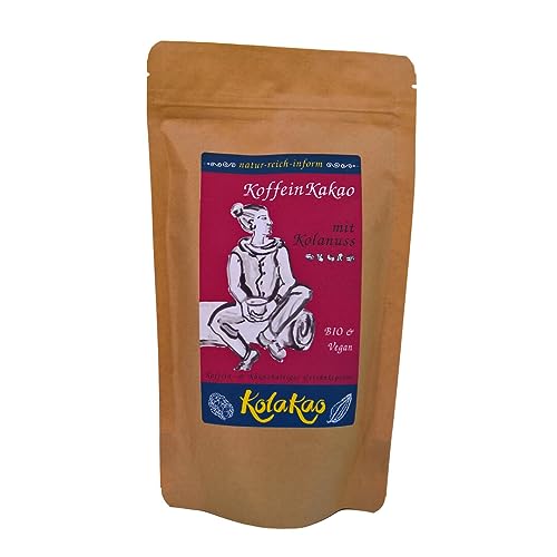 KolaKao klassisch - der KoffeinKakao mit Kolanuss. Das Getränkepulver mit 40% koffeinhaltiger Kolanuss, mit Criollo-Edelkakao verfeinert und dezent gesüßt. von natur-reich-inform