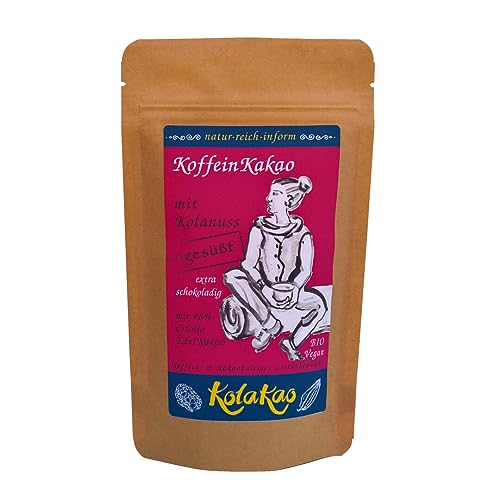 KolaKao ungesüßt - der KoffeinKakao mit Kolanuss. Das Getränkepulver mit 47% koffeinhaltiger Kolanuss, extra schokoladig mit über 45% Criollo-Edelkakao und gänzlich ohne Zuckerzugabe. KolaKao ungesüßt - der KoffeinKakao mit Kolanuss. Das Getränkepulver mit 47% koffeinhaltiger Kolanuss, extra schokoladig mit über 45% Criollo-Edelkakao und gänzlich ohne Zuckerzugabe. von natur-reich-inform