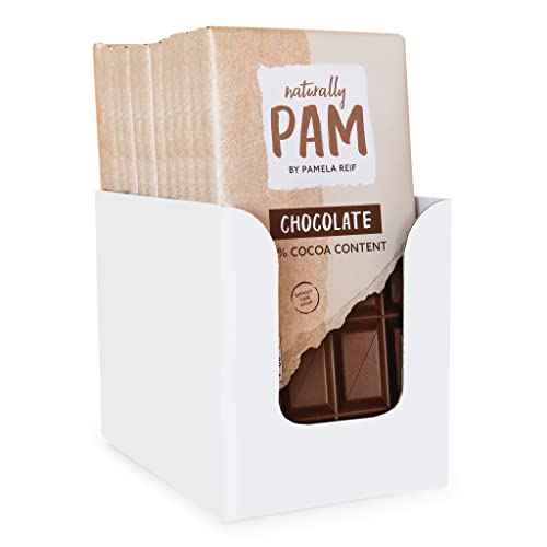 Naturally Pam Chocolate | Vegane Schokolade-Tafel-Großpackung | 12 x 85 g von naturally PAM BY PAMELA REIF