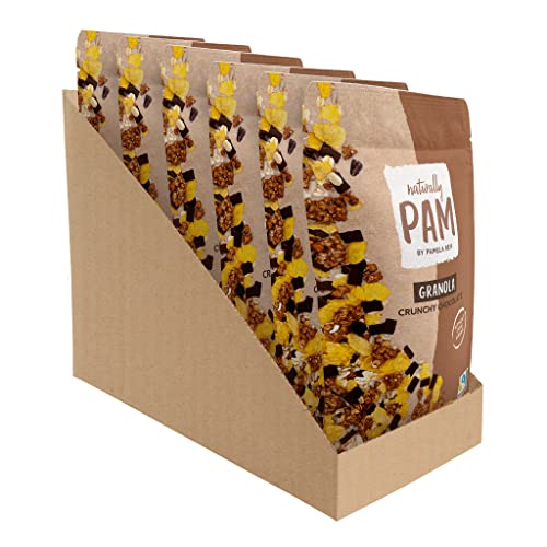 Naturally Pam Granola | Veganes Protein-Schoko-Knusper-Müsli | Crunchy Chocolate – 6 x 300 g von naturally PAM BY PAMELA REIF