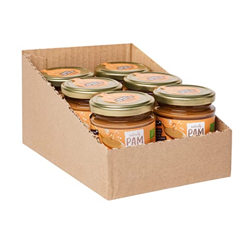 Naturally Pam Crunchy Nut Butter | Bio-Mandel-Erdnuss-Mus | Caramelized Almonds – 6 x 200g von naturally PAM BY PAMELA REIF