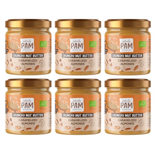 Naturally Pam Crunchy Nut Butter | Bio-Mandel-Erdnuss-Mus | Caramelized Almonds – 6 x 200g Naturally Pam Crunchy Nut Butter | Bio-Mandel-Erdnuss-Mus | Caramelized Almonds – 6 x 200g von naturally PAM BY PAMELA REIF