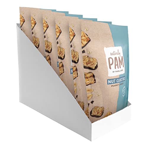 Naturally Pam Nut Clusters | Erdnüsse-Snacks In Kleinen Tüten | Peanut Choco – 6 x 90 g von naturally PAM BY PAMELA REIF