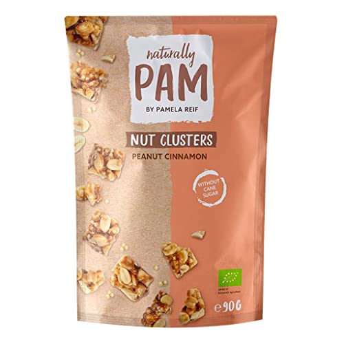 Naturally Pam Nut Clusters | Erdnüsse-Snacks In Kleinen Tüten | Peanut Cinnamon – 1 x 90 g Naturally Pam Nut Clusters | Erdnüsse-Snacks In Kleinen Tüten | Peanut Cinnamon – 1 x 90 g von naturally PAM BY PAMELA REIF