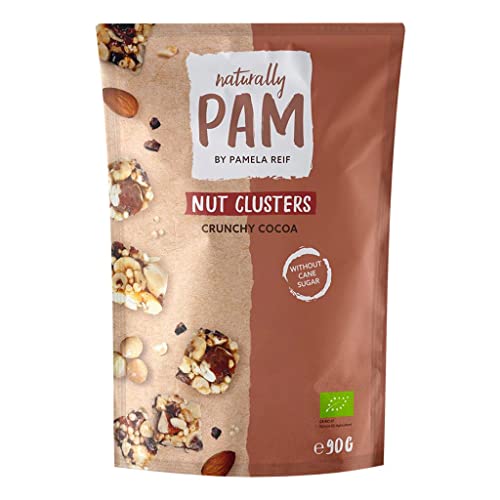 Naturally Pam Nut Clusters | Nüsse-Snacks In Kleinen Tüten | Crunchy Cocoa – 1 x 90 g Naturally Pam Nut Clusters | Nüsse-Snacks In Kleinen Tüten | Crunchy Cocoa – 1 x 90 g von naturally PAM BY PAMELA REIF