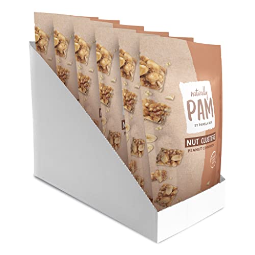 Naturally Pam Nut Clusters | Erdnüsse-Snacks In Kleinen Tüten | Peanut Cinnamon – 6 x 90 g von naturally PAM BY PAMELA REIF