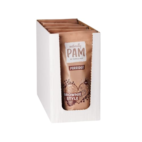 Naturally Pam Porridge - Veganes Bio Oatmeal Müsli mit Vollkornhaferflocken für zwischendurch mit einfacher Zubereitung | Extra cremiger Haferbrei mit 237 kcal pro Portion | Brownie Style - 6x350g Naturally Pam Porridge - Veganes Bio Oatmeal Müsli mit Vollkornhaferflocken für zwischendurch mit einfacher Zubereitung | Extra cremiger Haferbrei mit 237 kcal pro Portion | Brownie Style - 6x350g von naturally PAM BY PAMELA REIF