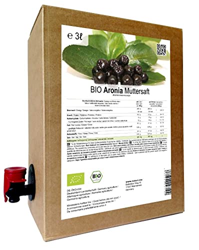 Tilia BIO Aronia Muttersaft - 100% Direktsaft 3 Liter von naturi.me