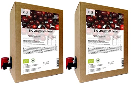 Tilia BIO Cranberry Muttersaft - 100% Direktsaft 6 Liter (2 x 3 Liter) von naturi.me