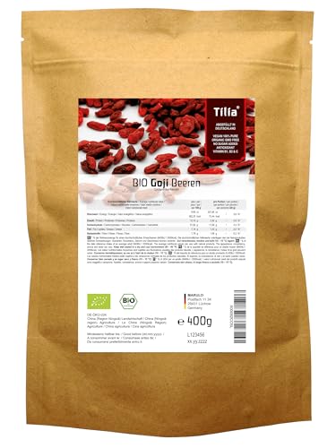Tilia BIO Goji Beeren 400 g Tilia BIO Goji Beeren 400 g von naturi.me