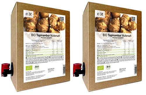 Tilia BIO Topinambur Muttersaft - 100% Direktsaft milchsauer fermentiert 6 Liter (2 x 3 Liter) von naturi.me