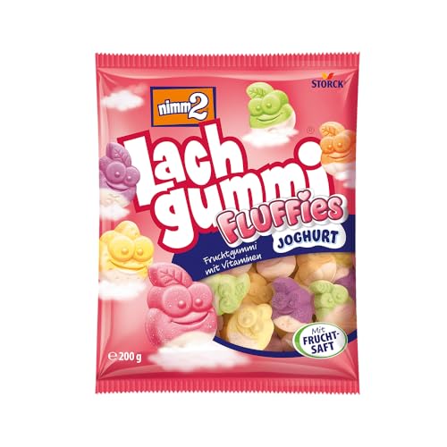 nimm2 Lachgummi Fluffies – 1 x 200g – Fruchtgummi mit Fruchtsaft, Joghurt und Vitaminen nimm2 Lachgummi Fluffies – 1 x 200g – Fruchtgummi mit Fruchtsaft, Joghurt und Vitaminen von nimm2 Lachgummi