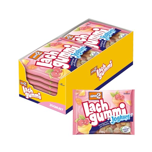 nimm2 Lachgummi Joghurt (14 x 200g) / Fruchtgummi mit Fruchtsaft & Vitaminen von nimm2 Lachgummi