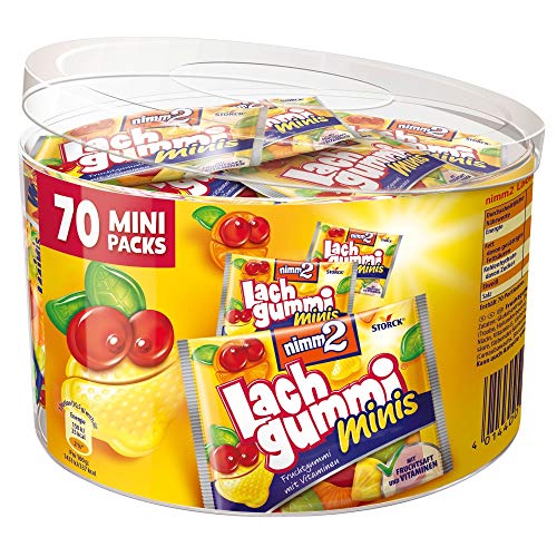 nimm2 Lachgummi minis (6 x 735g) / Fruchtgummi mit Fruchtsaft und Vitaminen von nimm2 Lachgummi