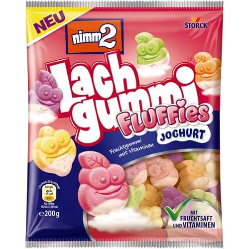 nimm2 Lachgummi Fluffies Joghurt, 14er Pack (14 x 200g) von nimm2