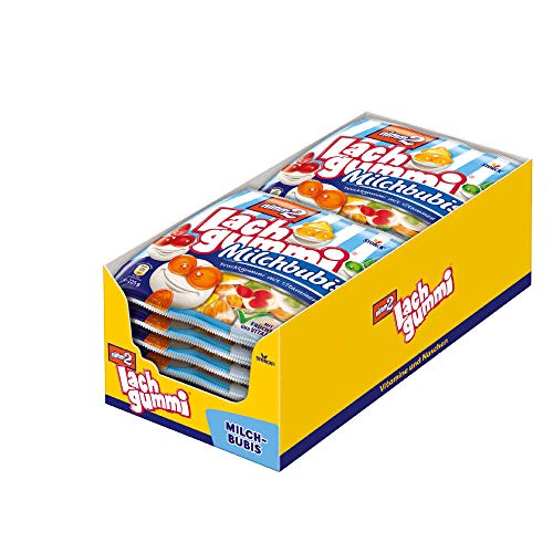 nimm2 Lachgummi Milchbubis (15 x 225g) / Fruchtgummi mit Fruchtsaft und Vitaminen von nimm2 Lachgummi