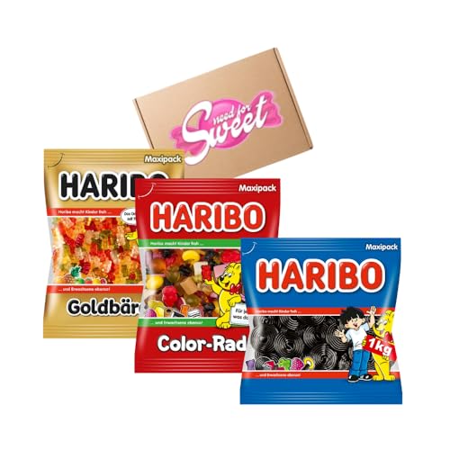 Haribo Maxi Pack – 3kg Mischpaket mit Lakritzschnecken, Color-Rado, Goldbären – Ideal für Partys und Büros Haribo Maxi Pack – 3kg Mischpaket mit Lakritzschnecken, Color-Rado, Goldbären – Ideal für Partys und Büros von Nohawa