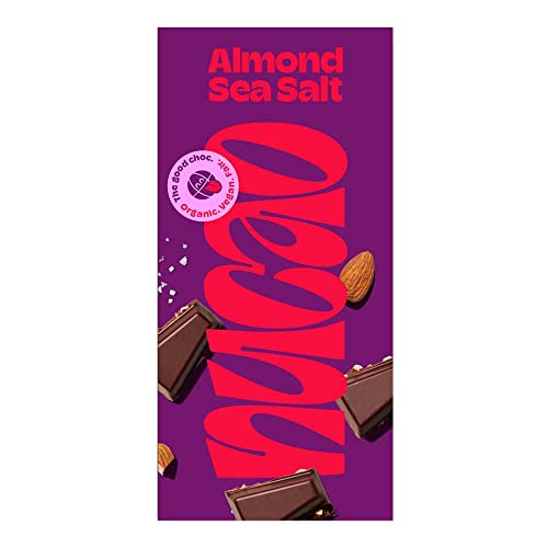 NU+ Tafelschokolade, Almond Sea Salt, 85g (1er Pack) von nucao