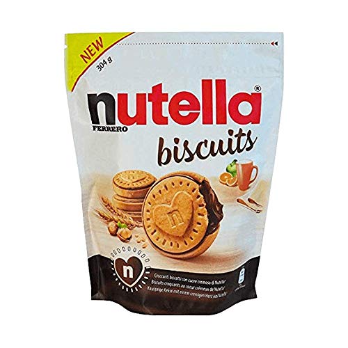 nutella biscuits 2er Pack (2x304g Beutel) plus usy Block von nutella Kekse