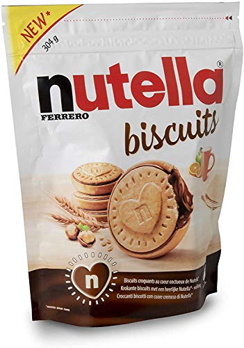 nutella biscuits 3er Pack (3x304g Beutel) plus usy Block von nutella biscuits