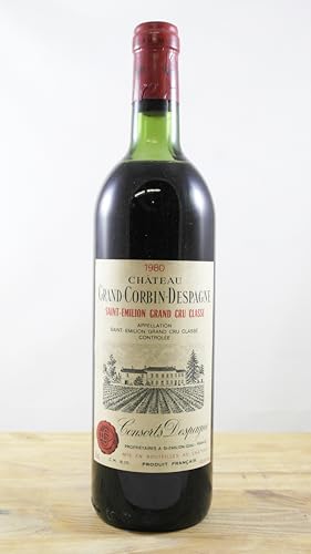 Château Grand-Corbin-d'Espagne Flasche Wein Jahrgang 1980 Château Grand-Corbin-d'Espagne Flasche Wein Jahrgang 1980 von occasionvin