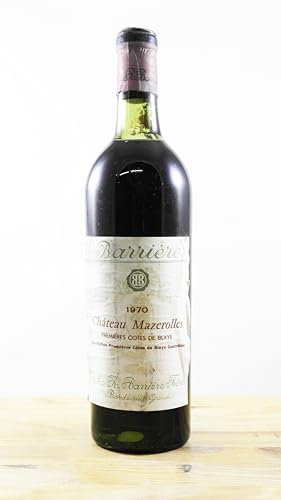 Château Mazerolles Flasche Wein Jahrgang 1970 LB von occasionvin